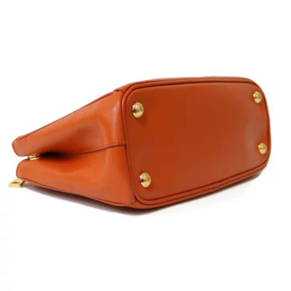 Prada Galleria handbag orange Saffiano Lux leather - Picture 5 of 8